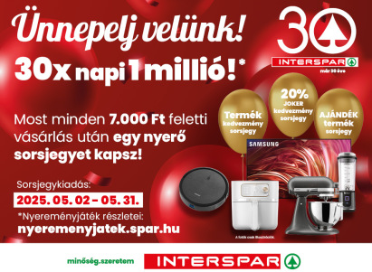 Ünnepeld velünk az Interspar 30. születésnapját!