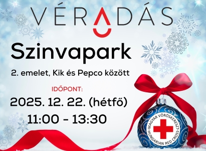 Véradás decemberben a Szinvaparkban