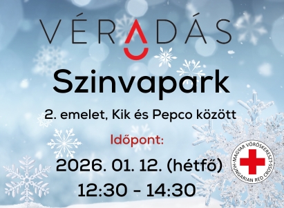 Véradás januárban a Szinvaparkban