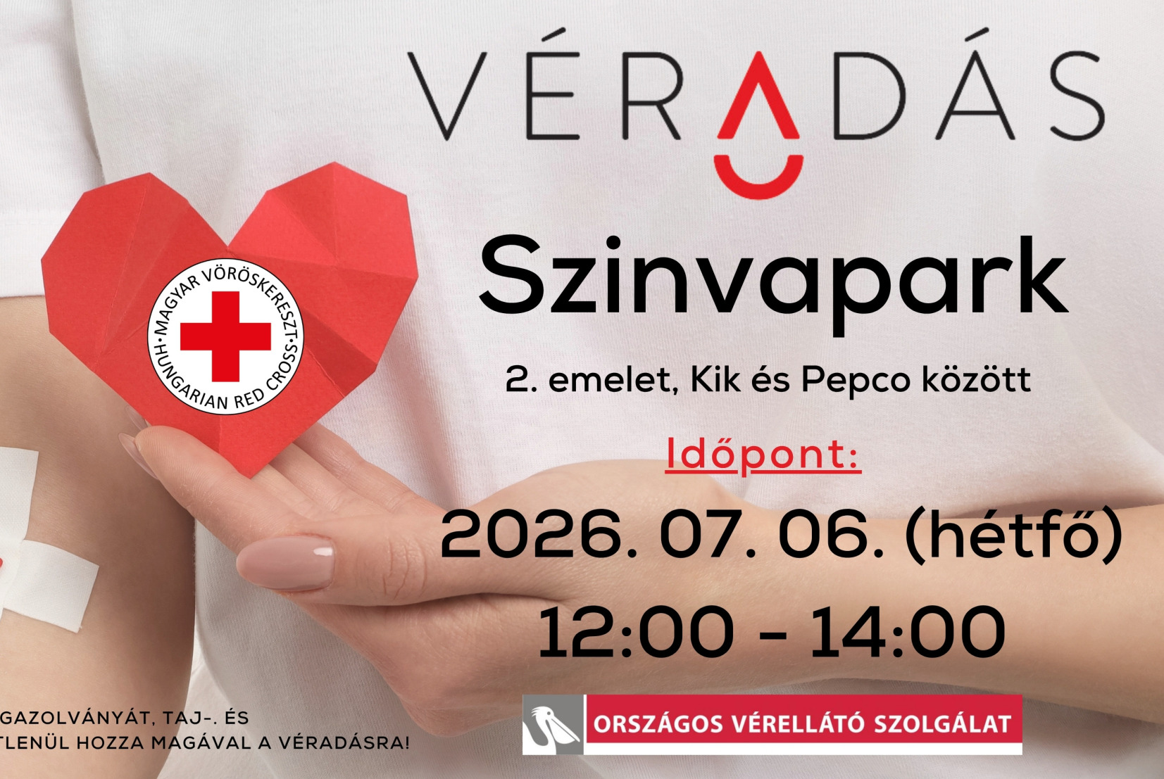 Véradás a Szinvaparkban